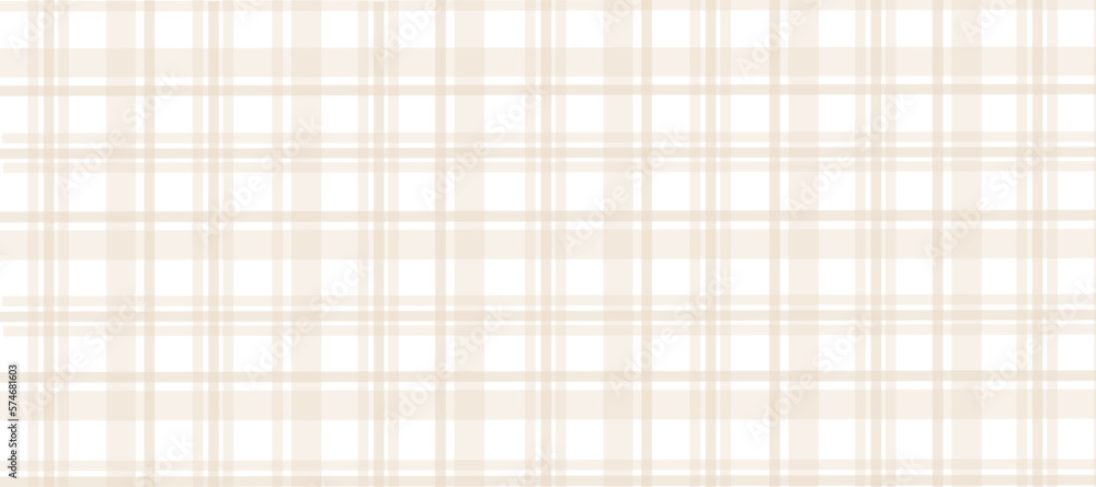 Beige plaid background vector illustration.
