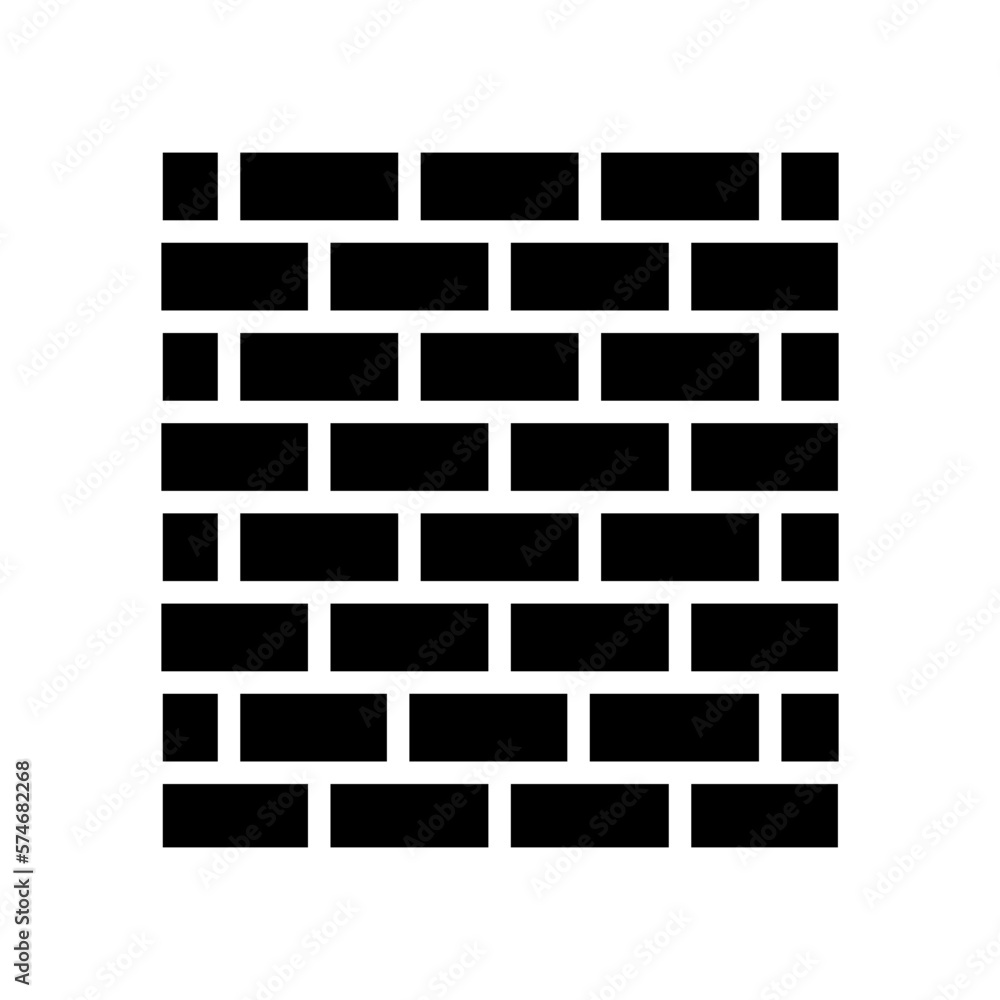 walls building structure glyph icon vector illustration walls building structure glyph icon vector illustration