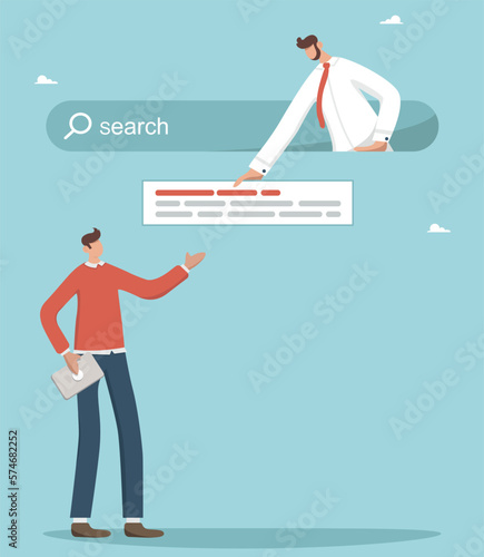 Search for a new job, employment, career, find opportunities, job search employment or workplace concept, search engine optimization, website promotion or communication concepts, internet search.
