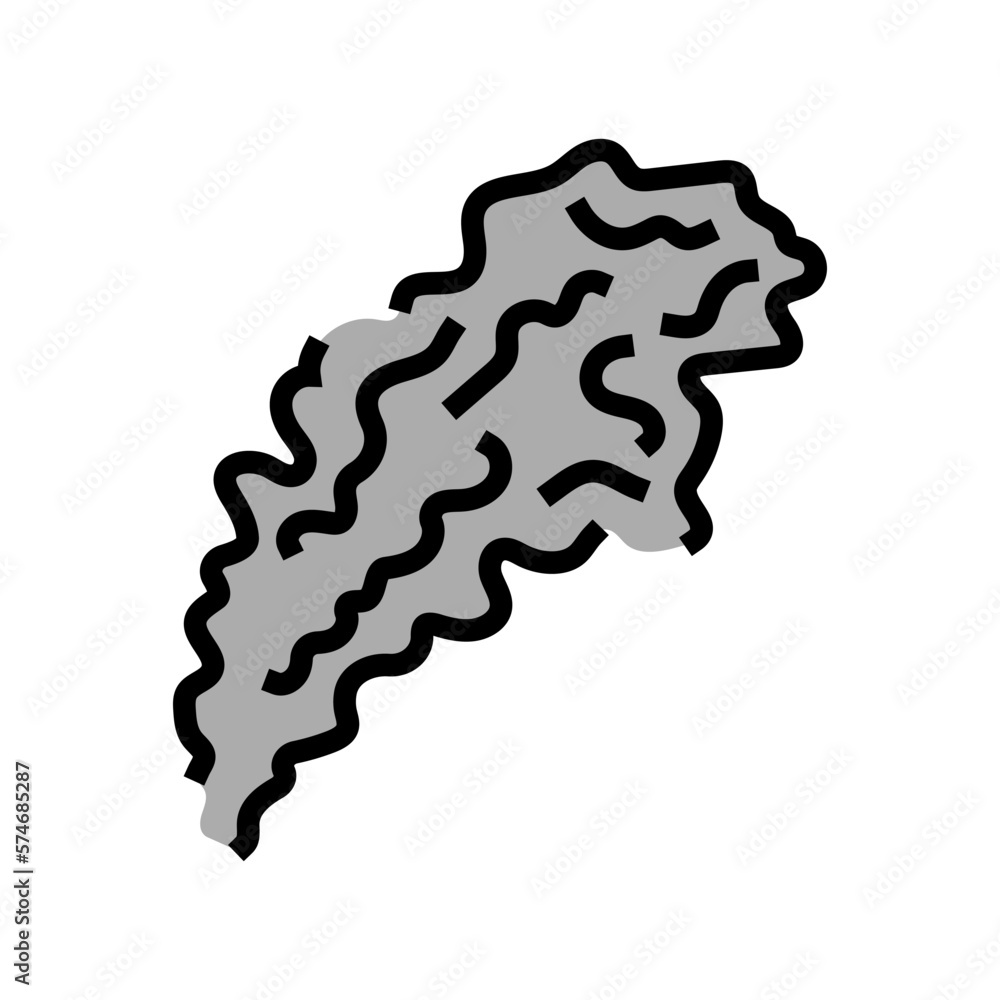 smoke smell color icon vector illustration