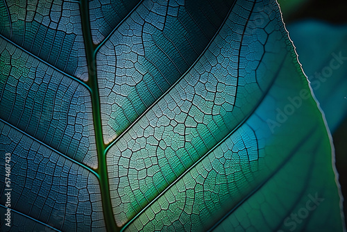 Leaf texture, leaf background for design with copy space for text or image. Leaf motifs that occurs natural.. Generative AI