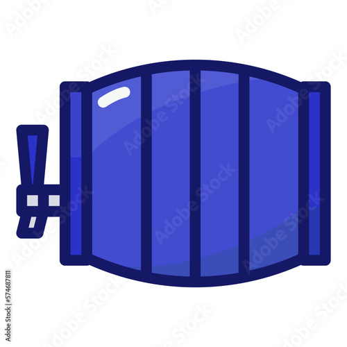 Barrel filled outline icon