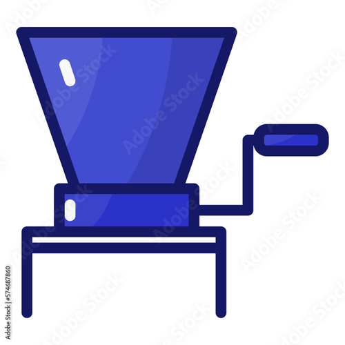 Grinder filled outline icon
