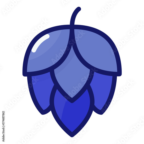 Hop filled outline icon