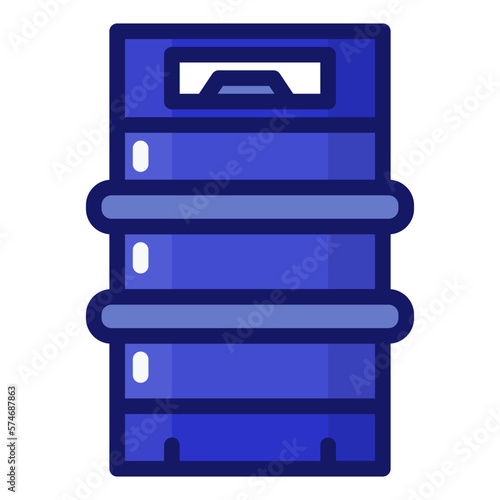 keg filled outline icon