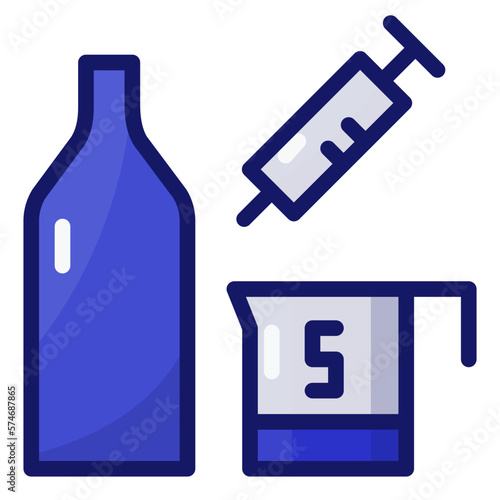 priming sugar filled outline icon
