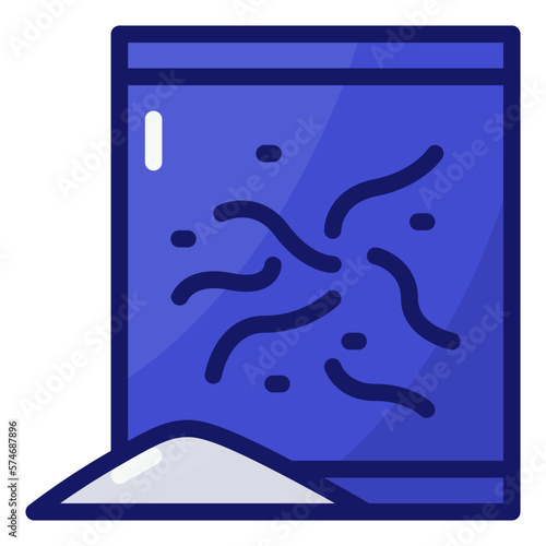 yeast filled outline icon