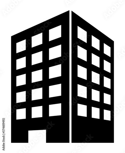 ビルの立体シルエット