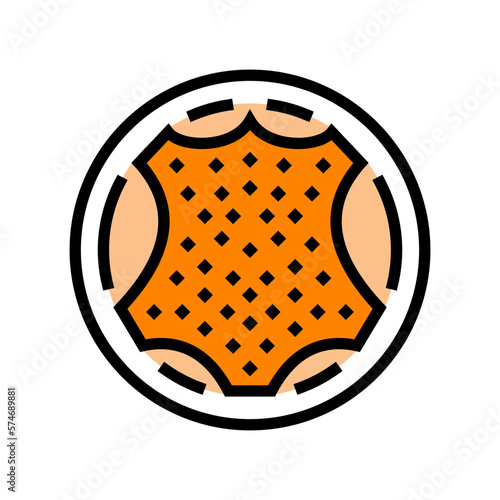 suede fabric textile color icon vector illustration