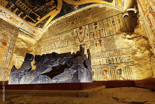 Bild auf Leinwand Burial chamber of Ramesses V & Ramesses VI