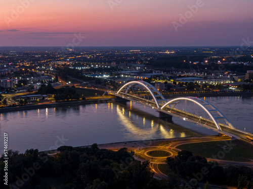 Sunsets above Petrovaradin, Novi Sad (Serbia)