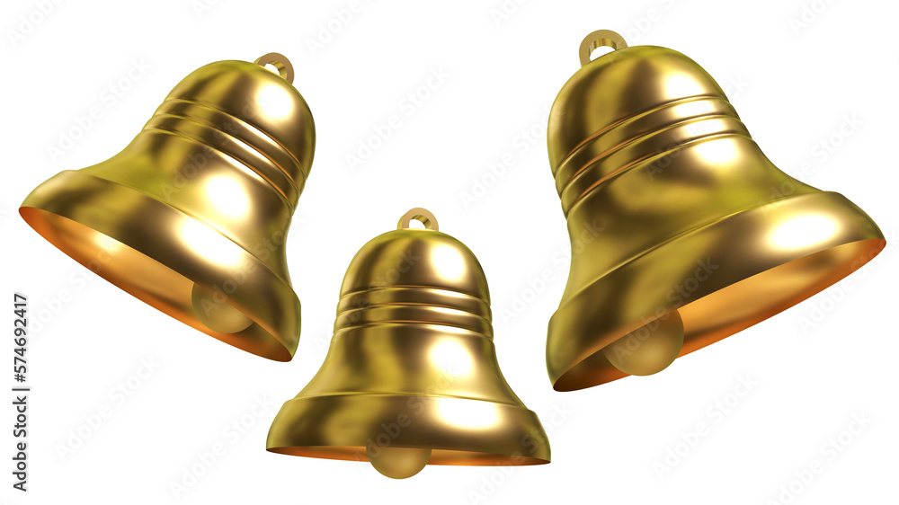easter bells easter bell bell golden 3d Stock Illustration Adobe Stock