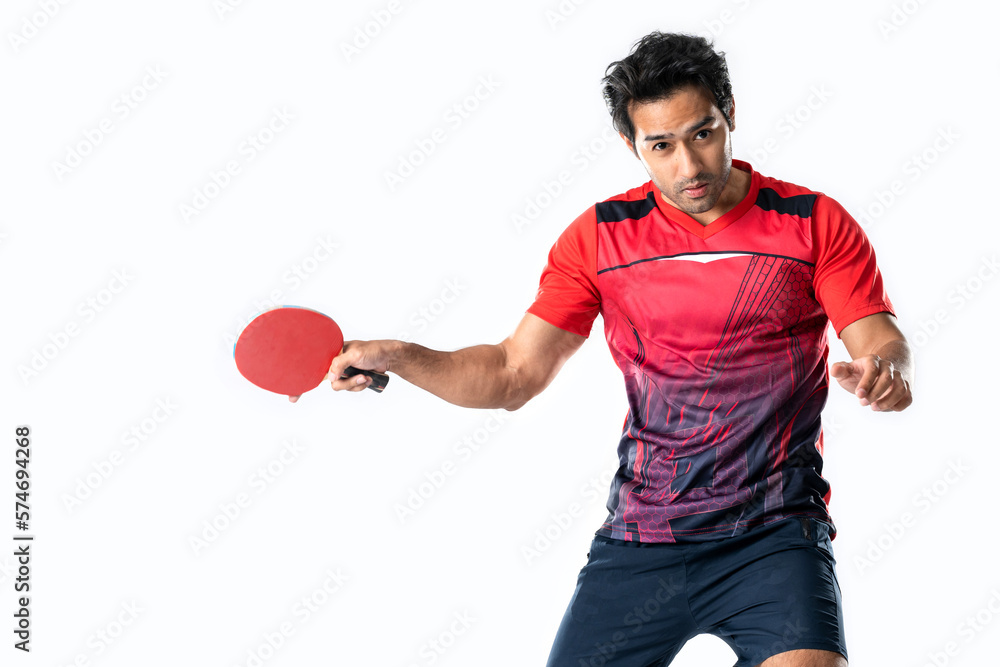 Portrait of sports man male athlete playing table tennis isolated. Portrait of sports man male athlete playing table tennis isolated.