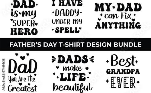 Father's Day Special T-shirt Design Bundle
