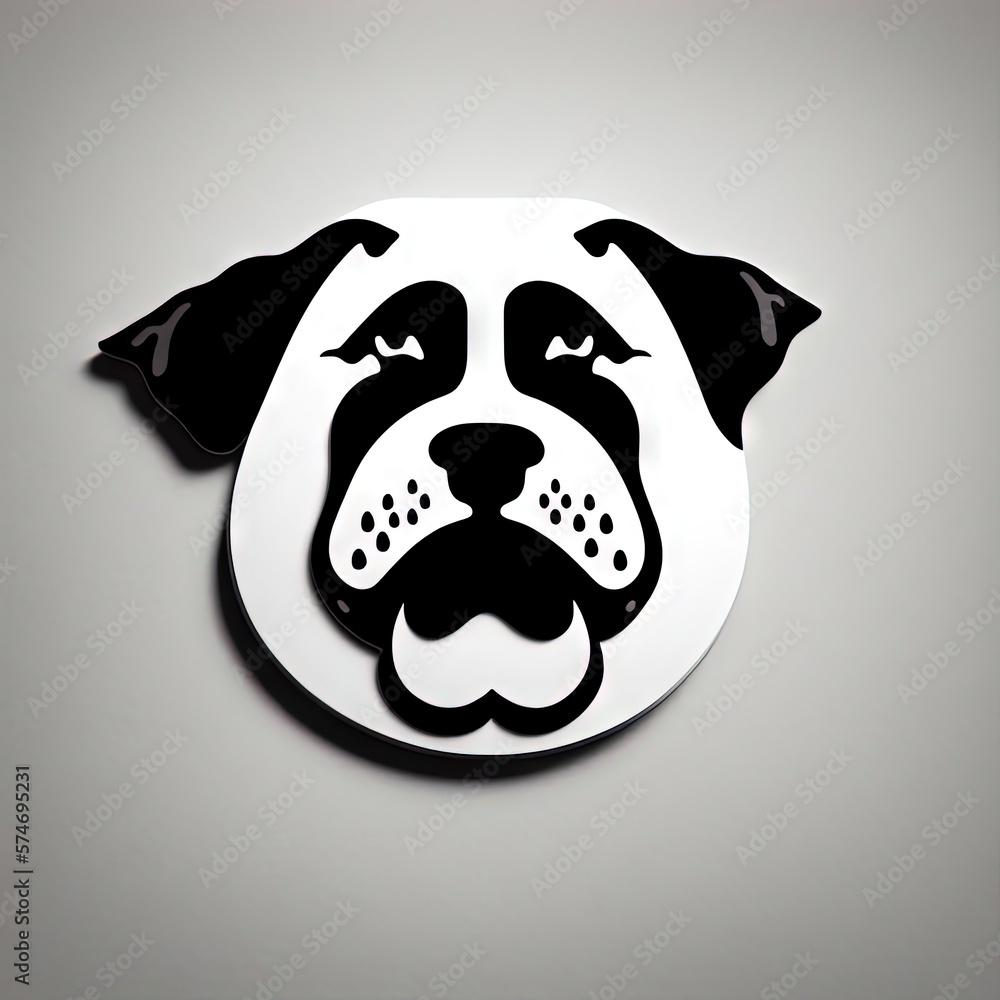 portrait of a dog with ai