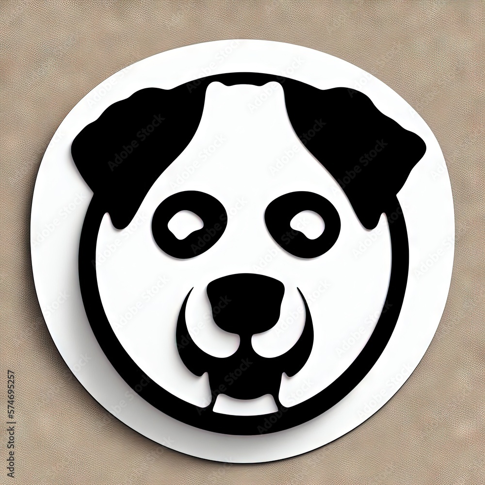 portrait of a dog with ai