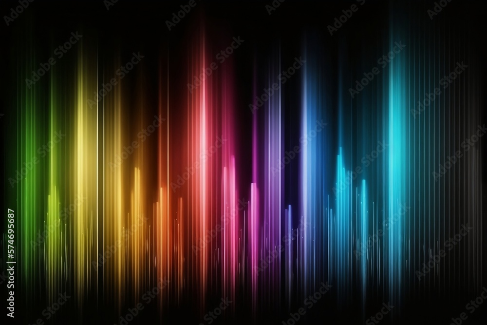 This multicolored abstract artwork is a vivid and dynamic masterpiece that showcases a stunning contrast of colors and a striking gradient pattern. The design is a true work of art
