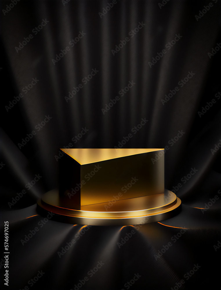 A gold podium to showcase your brand's excellence