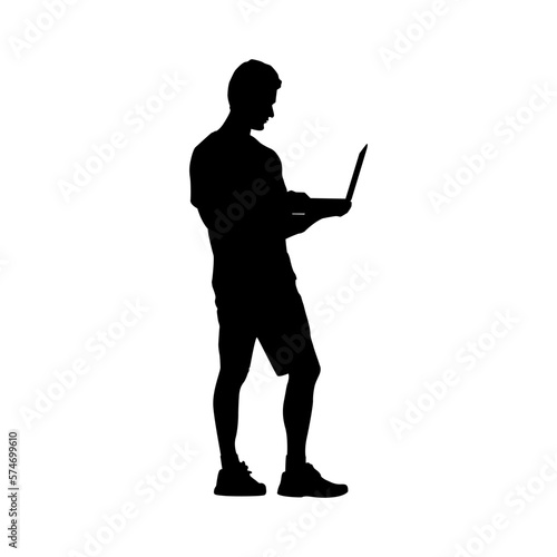 silhouettes of people