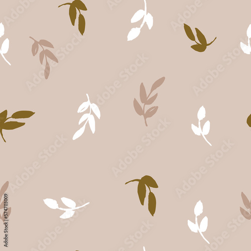 Vector Hand Drawn Floral Pattern (ID: 574703009)
