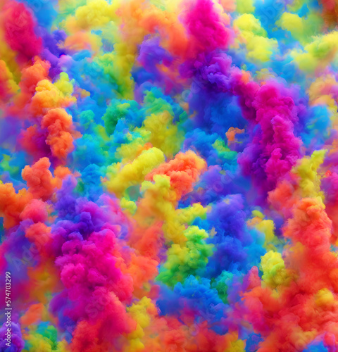 Acrylic colors Ink in water. Colorful Smoke Abstract background.