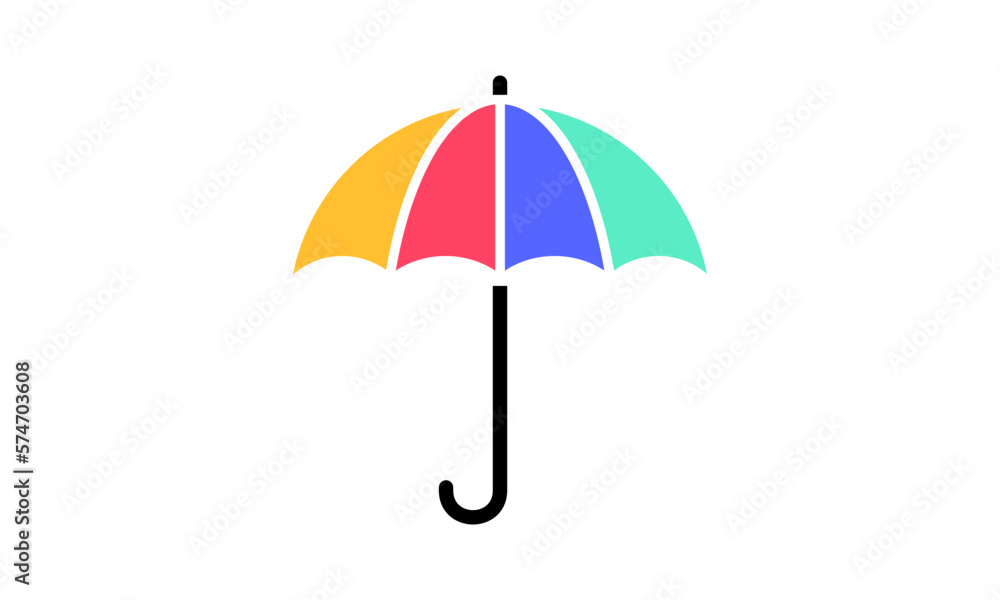 modern umbrella logo vector template	
