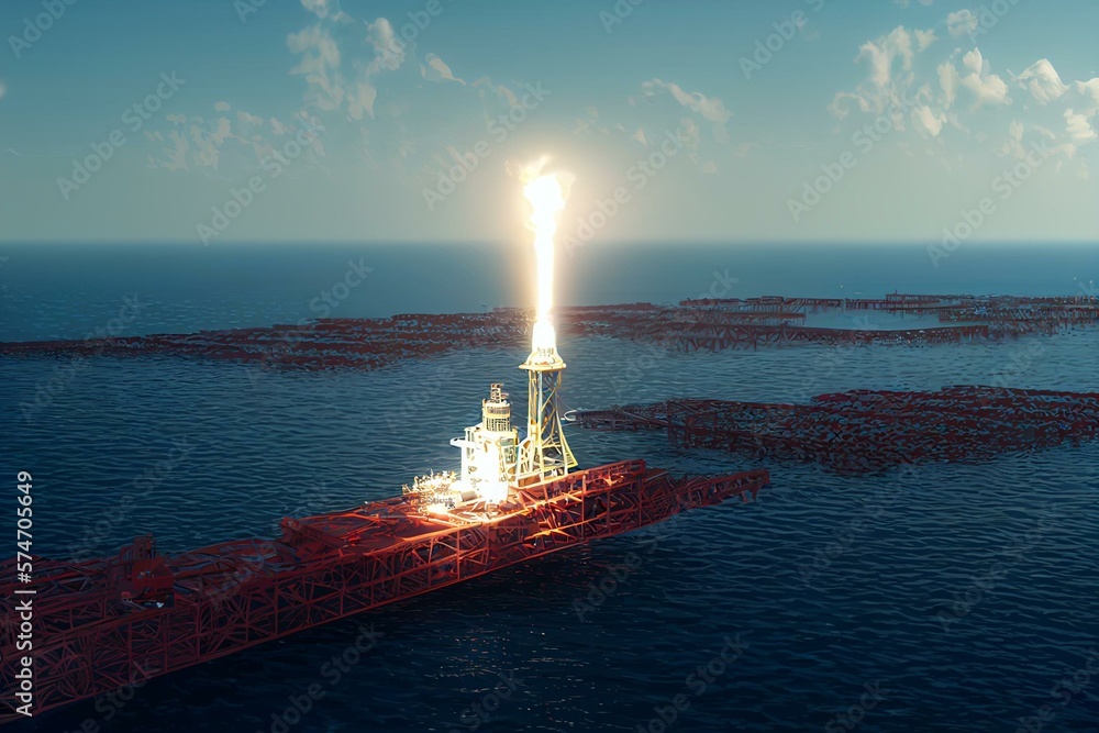 Isometric Deepwater drilling for production oil and gas, Oil and gas