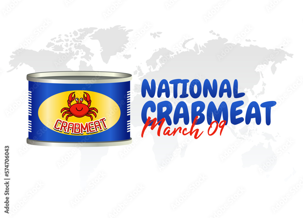 vector graphic of national crabmeat day good for national crabmeat day