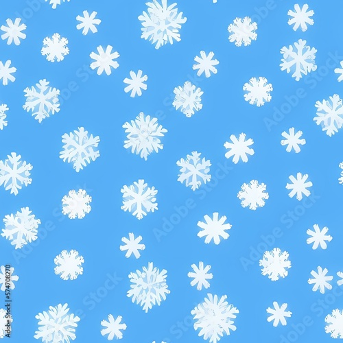 snowflakes pattern created with generative ai technology