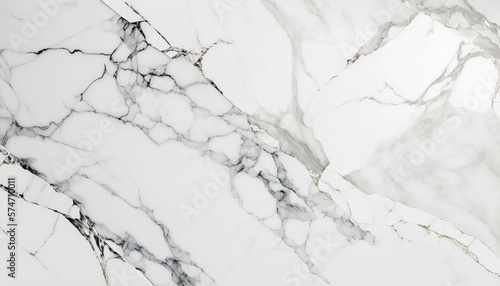 White marble background. AI 
