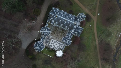 Lost in the enchanting beauty of this castle in the woods. Shot in breathtaking 4K drone video.