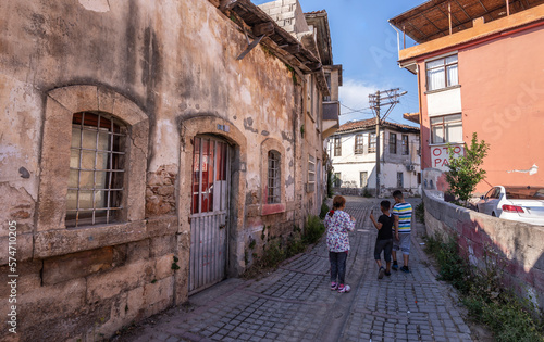Fototapeta Naklejka Na Ścianę i Meble -  Antalya city center historical houses