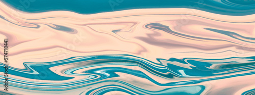 Liquid marble background blue and pink light tones liquid art ornament, template vector illustration