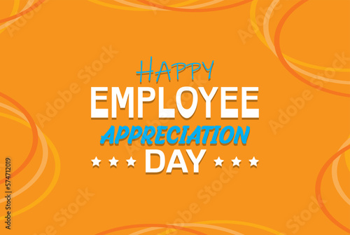 Happy Employee Appreciation Day, Employee of the month, vector design