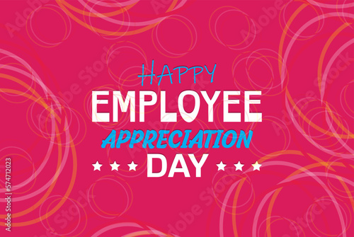 Happy Employee Appreciation Day, Employee of the month, vector design