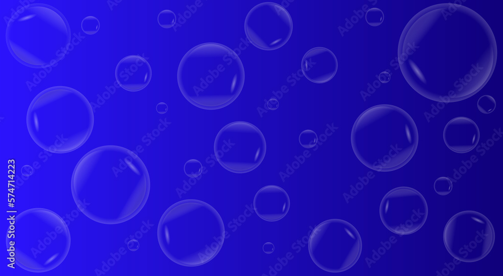 Cute, realistic, fun water bubbles flying randomly. 