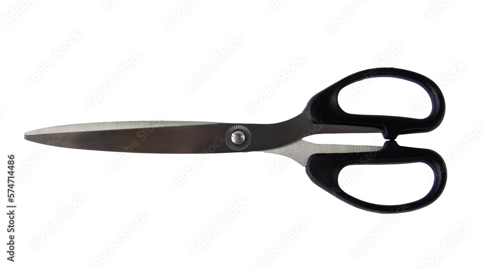 Closed scissors close-up isolated on a white background Closed scissors close-up isolated on a white background