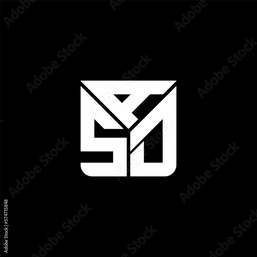 ASD letter logo abstract creative design. ASD unique design	
