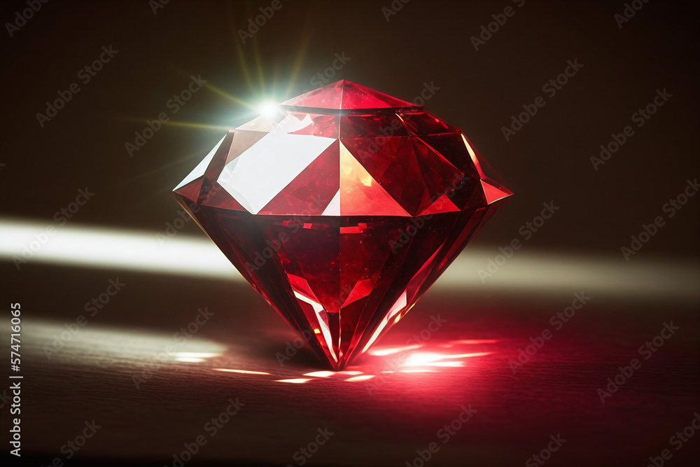 garnet gemstone, isolated