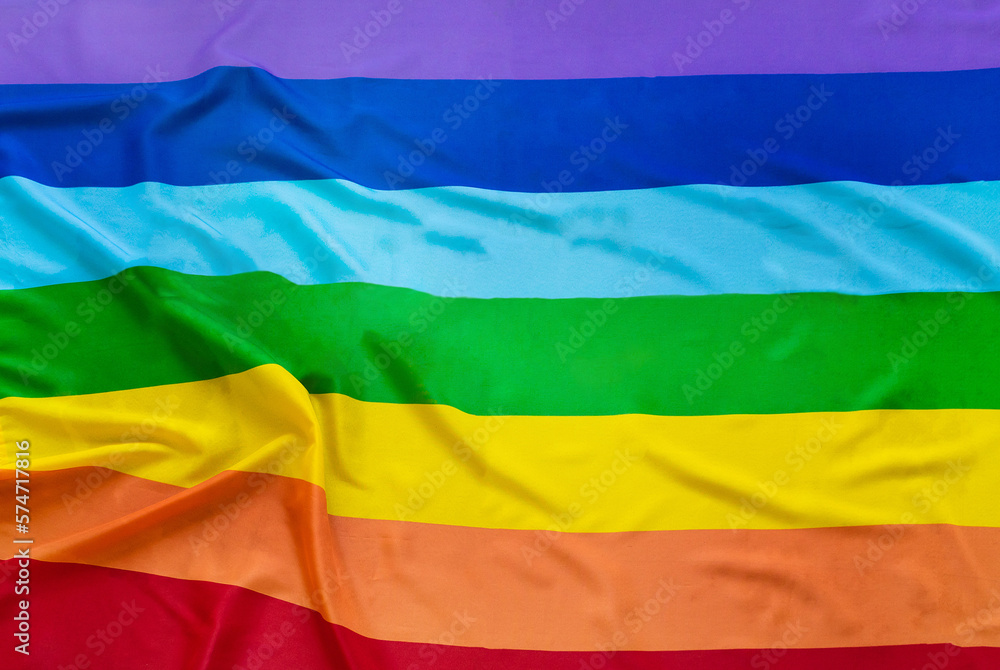 multicolored flag of the LGBT community multicolored flag of the LGBT community