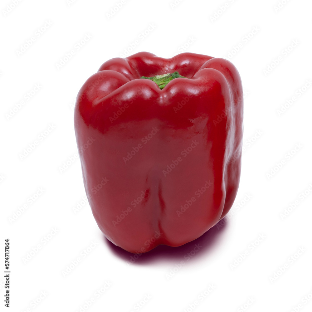 Red bell pepper isolated on a white background. Red bell pepper isolated on a white background.