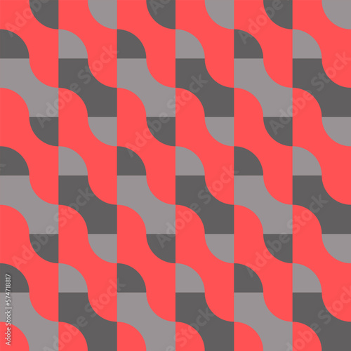 A simple and clear geometric ornament for decorating any surfaces or things. Seamless pattern.