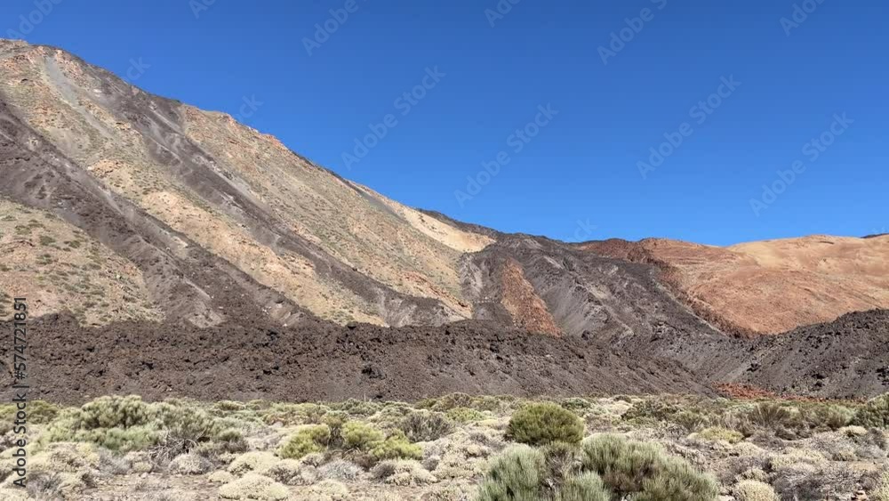Passing through the Teide national park on Teneriffa by car. Passing through the Teide national park on Teneriffa by car.