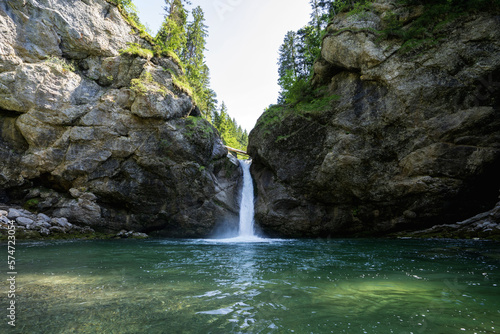 Beautiful waterfall with pool downunder photo