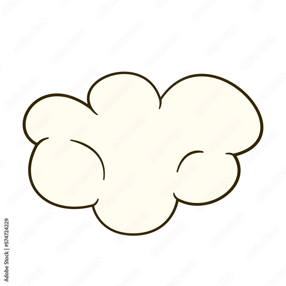 Cloud. Cartoon. Vector illustration. Isolated on white background Cloud. Cartoon. Vector illustration. Isolated on white background