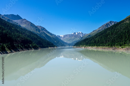 View of the socalled Gepatsch Reservoir at the very end of Kaunertal