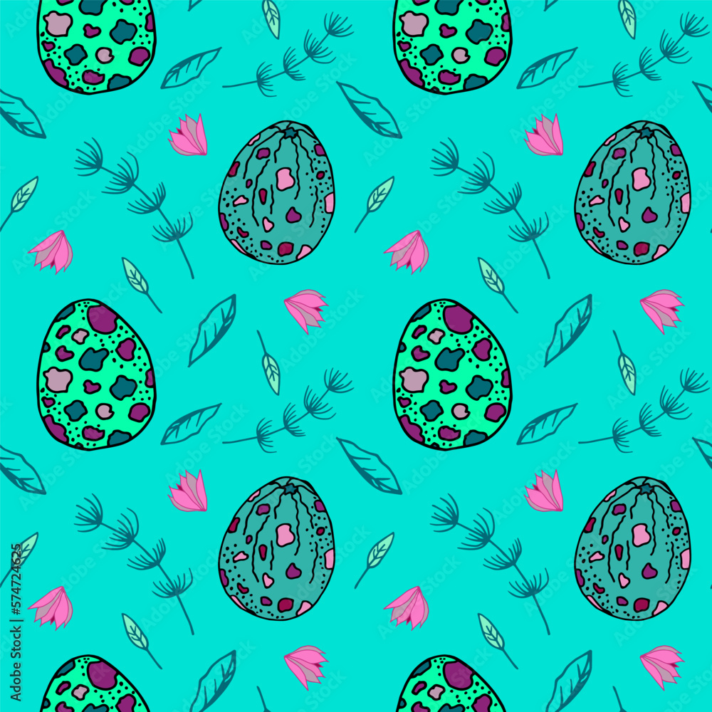 Mint Floral Wrapping Paper  Floral wrapping paper, Pattern illustration,  Pattern art