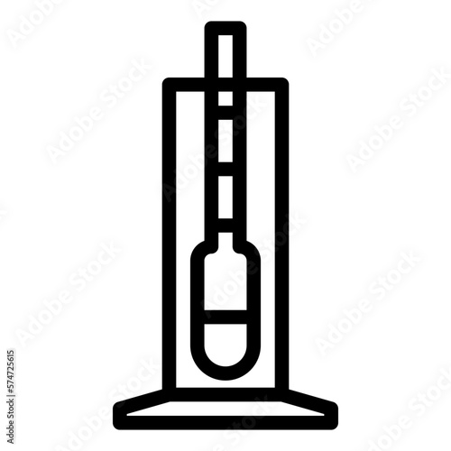 alcohol meter line icon