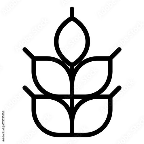 barley line icon