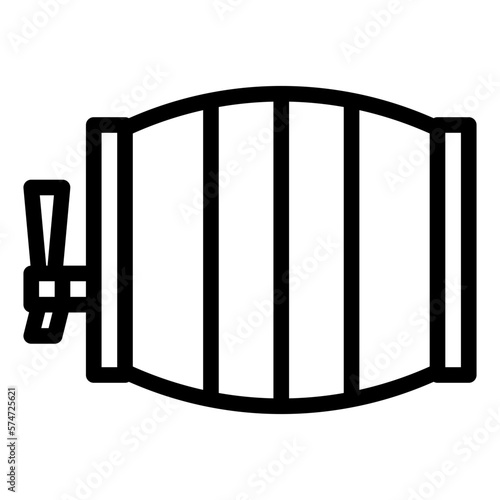 Barrel line icon